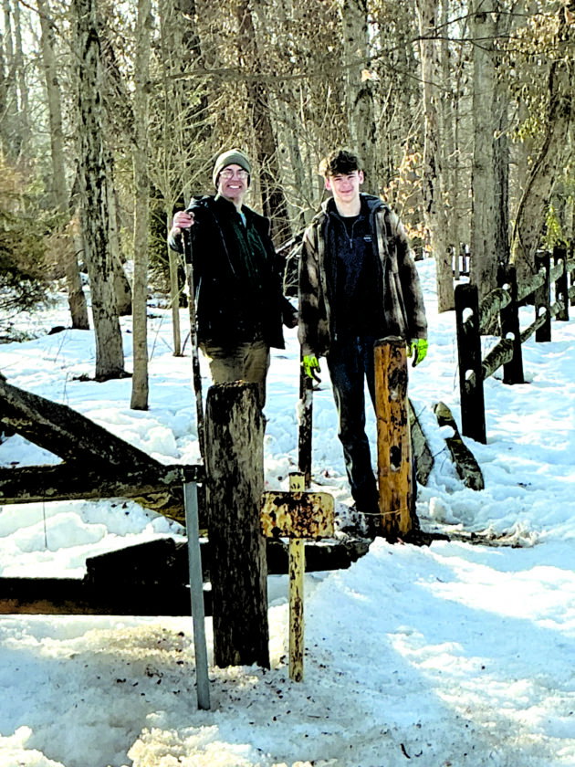 Scout gives entrance to forest a face-lift